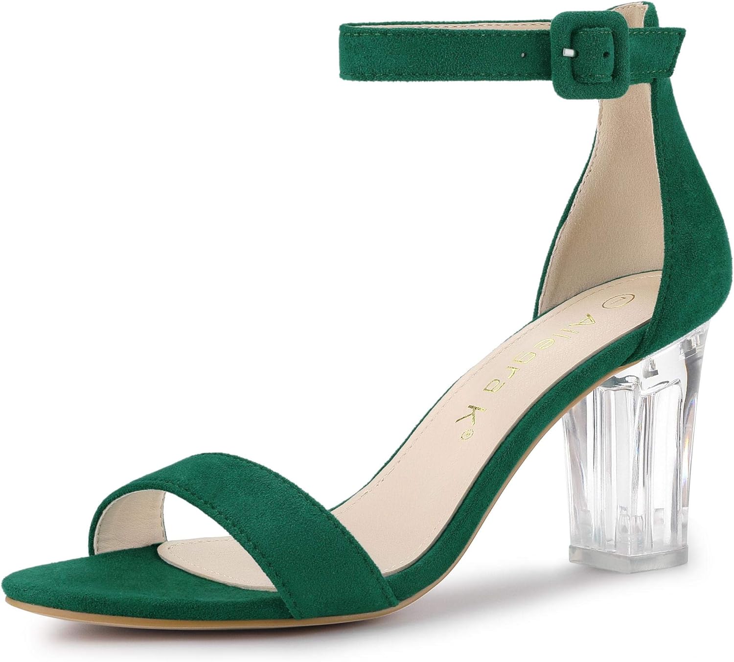 Sandalias Con Cordones Entrecruzadas Allegra K Tacones De Bloque Medio Verde 39