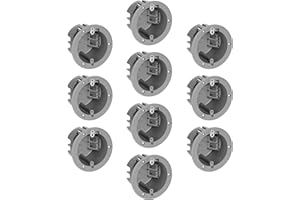 Maxxima 18 cu. in. PVC Old Construction Ceiling Electrical Junction Box, Old Work Non-Metallic Ceiling J-Box, ETL Listed, 2 H