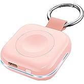 HUOTO Portable Wireless Charger for Apple Watch Accessories,for Apple Watch Series 11/10/9/8/UItra 2/UItra/7/6/5/4/3/2/SE,Compact Magnetic iWatch Charger 1200mAh Power Bank Keychain Travel Style Gift