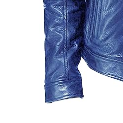 SWJGLITTR Men Slim Fit Motorcyle Leather Jacket