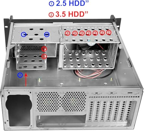 Codegen V2 500mm 4U Rackmount Server Case ATX, 9 x 3,5