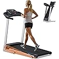Cardirun Folding Treadmill with Incline, 350 LBS Capacity & 7.6 MPH, 3.0HP Quiet Treadmills for Home Small with Pulse Sensor and Bluetooth Speaker, 12 Preset Programs, App & Voice Control, LED Display