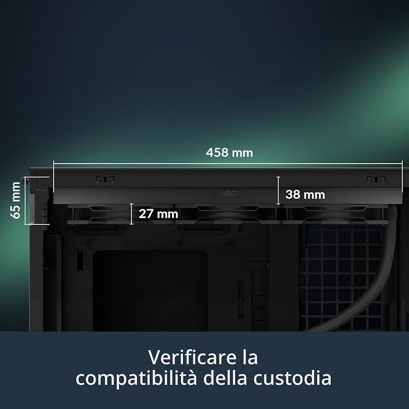 Liquid Freezer III Pro 420 - Dissipatore AIO per CPU, 3 x 140 mm Raffreddamento a Liquido, Radiatore da 38 mm, Pompa PWM, Ventola VRM, AM5/AM4, Intel LGA1851/1700 Telaio di Contatto - Nero