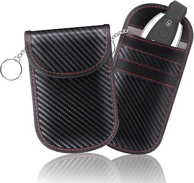 Nestling 2 Pack Faraday Pouch for Car Keys RFID Key Case Anti-Theft