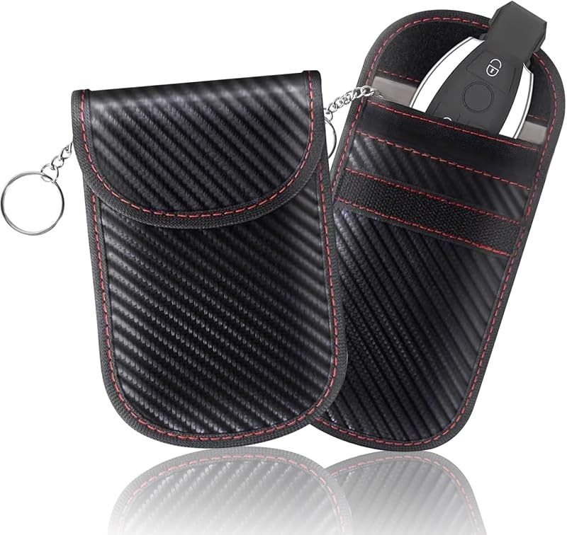 Nestling 2 Pack Faraday Pouch for Car Keys RFID Key Case Anti-Theft
