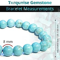 Turquoise Gem Semi Precious Beads Bracelet