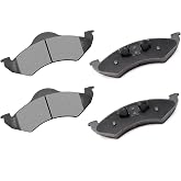 cciyu D820 Brake Pads w/Hardware Front Disc Brake Pad Set | Fit For Dodge For Dakota 2000-2002,For Durango 2000-2002