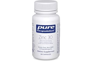 Pure Encapsulations Zinc 30 mg - Supplement for Immune System Support, Growth and Development, and Wound Healing* - with Zinc Picolinate 30 mg - 60 Capsules