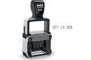Trodat 5030 Professional 4.0 Date Only Stamp, Self Inking, Impression Size 1-5/8” x 3/8” (Black)