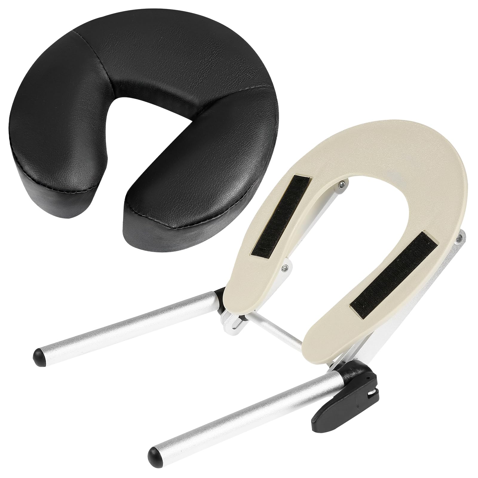 Photo 1 of VARIPOWDER Adjustable Massage Table Face Cradle with Pillow Cushion Massage Table Bed Chair Headrest ? Face Pillow Massage Platform Head Rest Cushion Cradle for Salon Home Mattress Top Massage Kit