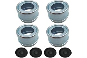 Qissiq Parts Shop 1.98" Relube Grease/Dust Cap for 2,000-.3,500lb Trailer Wheel Hubs DC200L-DCRP (4 Pack)