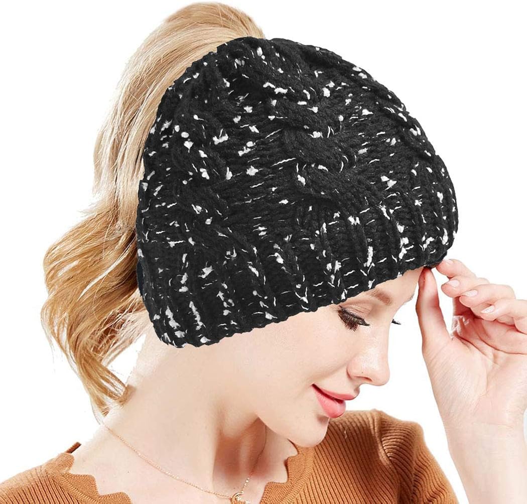 beanie hat with hole for bun