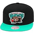 Mitchell & Ness Vancouver Grizzlies NBA Logo Snapback Hat Cap - Black/Teal