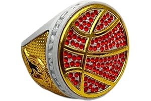 GENERIC Discount Sports Rings, DELUXE BASKETBALL CHAMPIONSHIP RING — Assorted colors, Painted Body with stones, Player Ring, Player Award