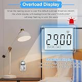 MECHEER Electricity Usage Monitor Power Meter UK Socket Large LCD Backlit 8 view 3