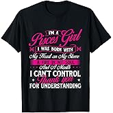 I'm a Pisces Girl - Birthday Zodiac Sign Astrology Symbol T-Shirt