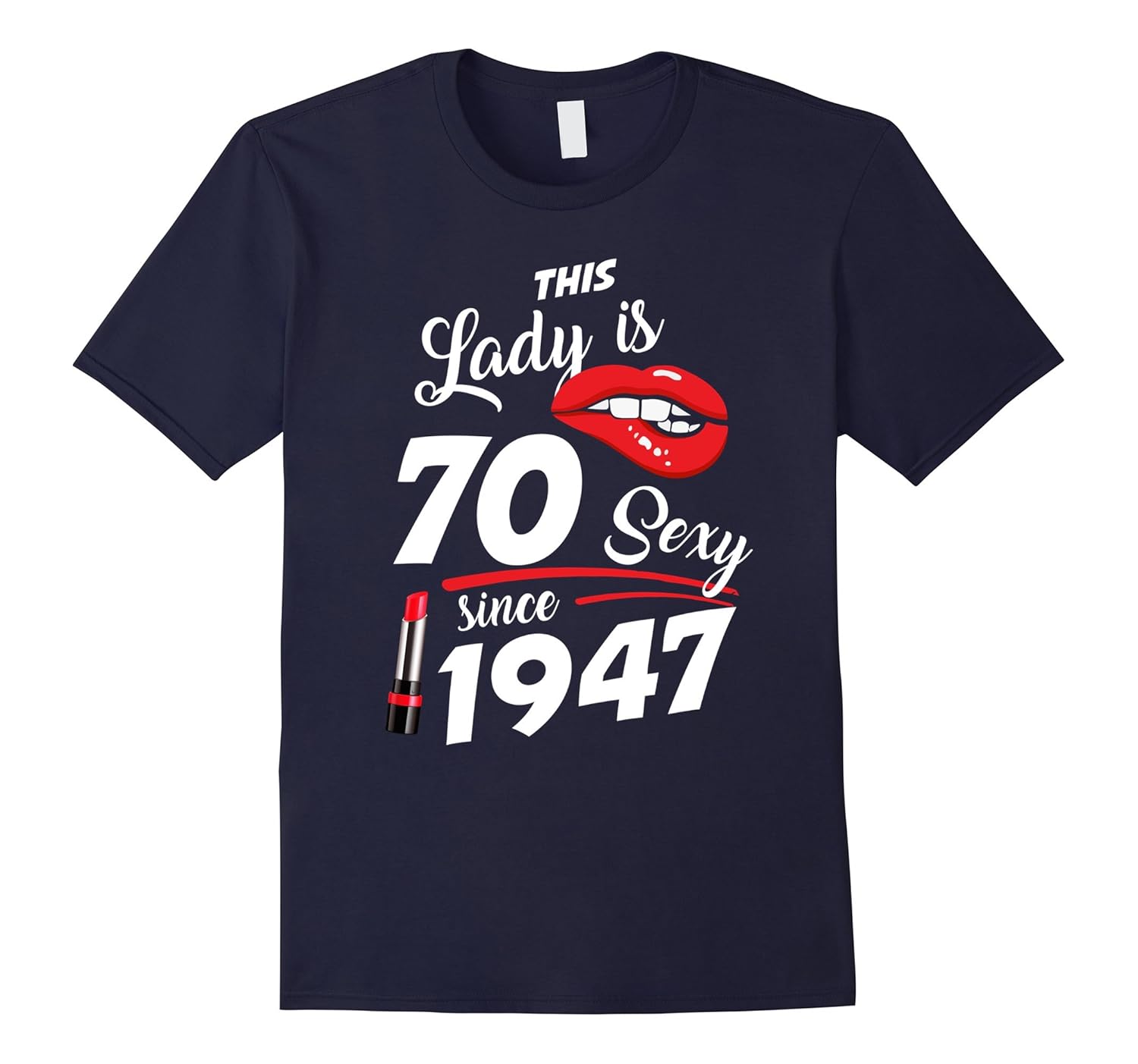 Vintage Born in 1947 70th Birthday Gift 70 This Lady Awesome-ANZ