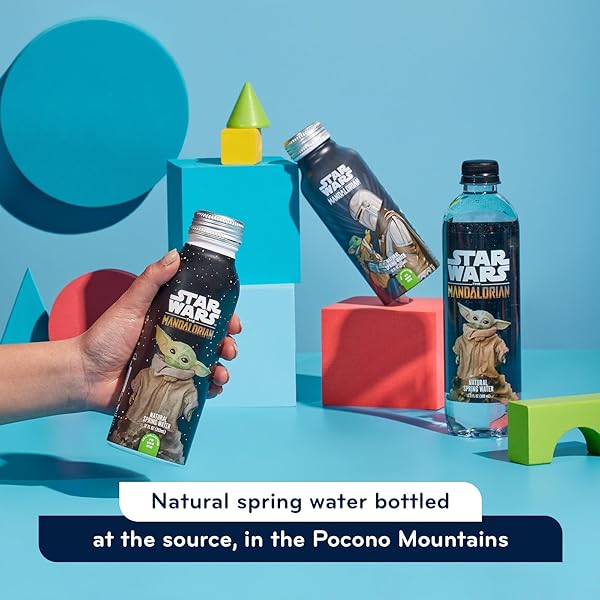 PULSE STAR WARS THE MANDALORIAN – NATURAL FILTERED SPRING WATER – DISNEY BOTTLES – BPA-FREE ALUMINUM RECYCLABLE BOTTLES – 12 PACK