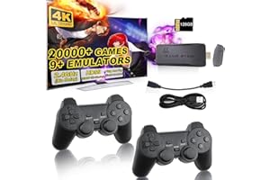 NOBES Retro Video Game Console, 2024 Upgraded Model Game Stick with 128G Card, Built-in 20000+ Classic Retro Games, Play and Plug Video Game Stick, HDMI Output for TV, Gift for Kids Adult