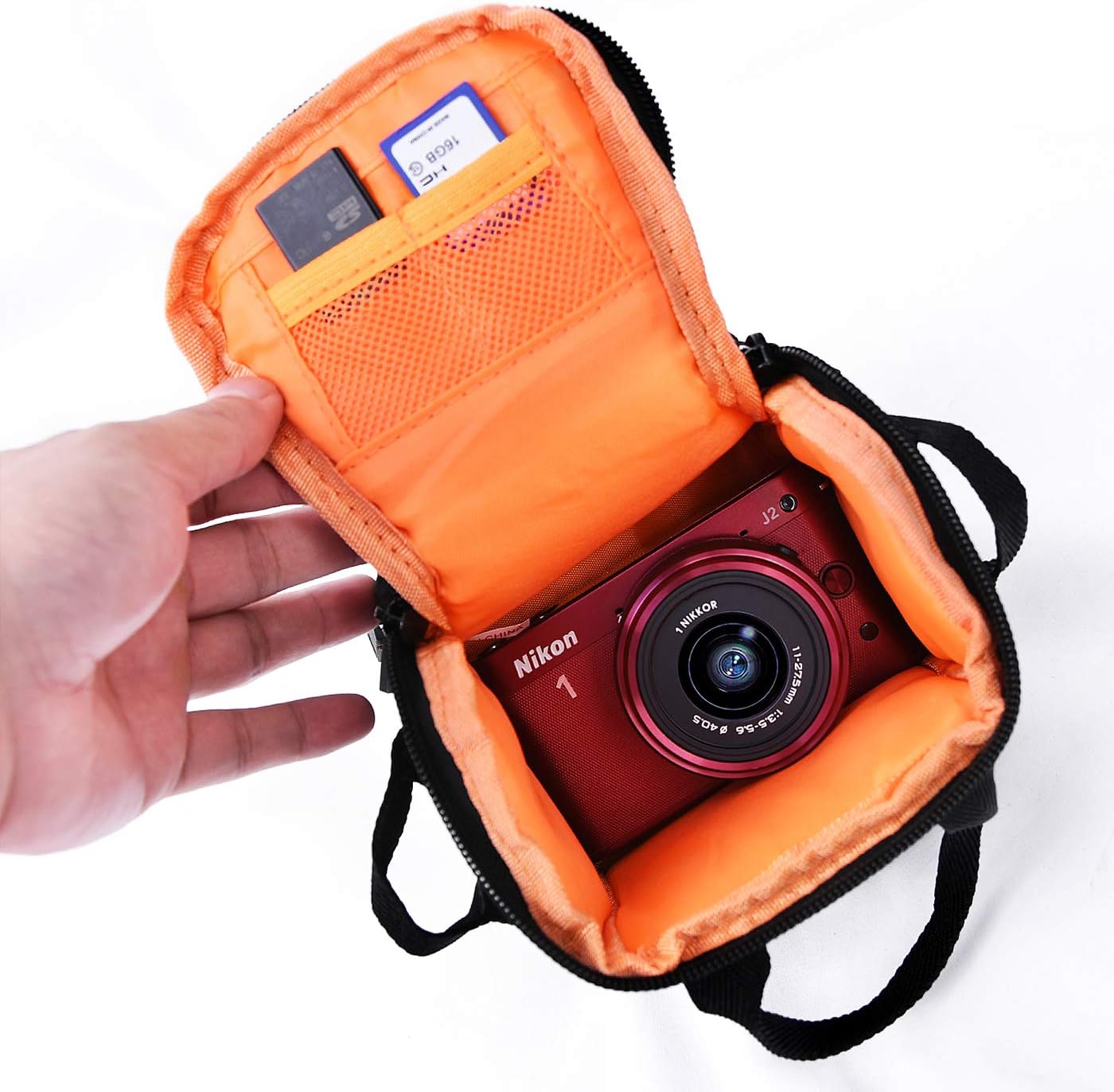 FOSOTO Waterproof Camera Bag Cases Compatible for Canon PowerShot G7X G9X SX740,Nikon A900 A10,Sony RX100 IV A6000,Fujifilm Instax Mini 11 / Mini 9 Travel Camera Bags with Removable Shoulder Strap - Image 4