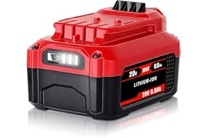 C DSANKE C Upgraded DSANKE CMCB204 6000mAh 20V Lithium-ion Battery Replacement for Craftsman V20 Lithium Ion Battery CMCB204 CMCB204-2 CMCB202 CMCB202-2 CMCB201 Craftsman V20 Battery