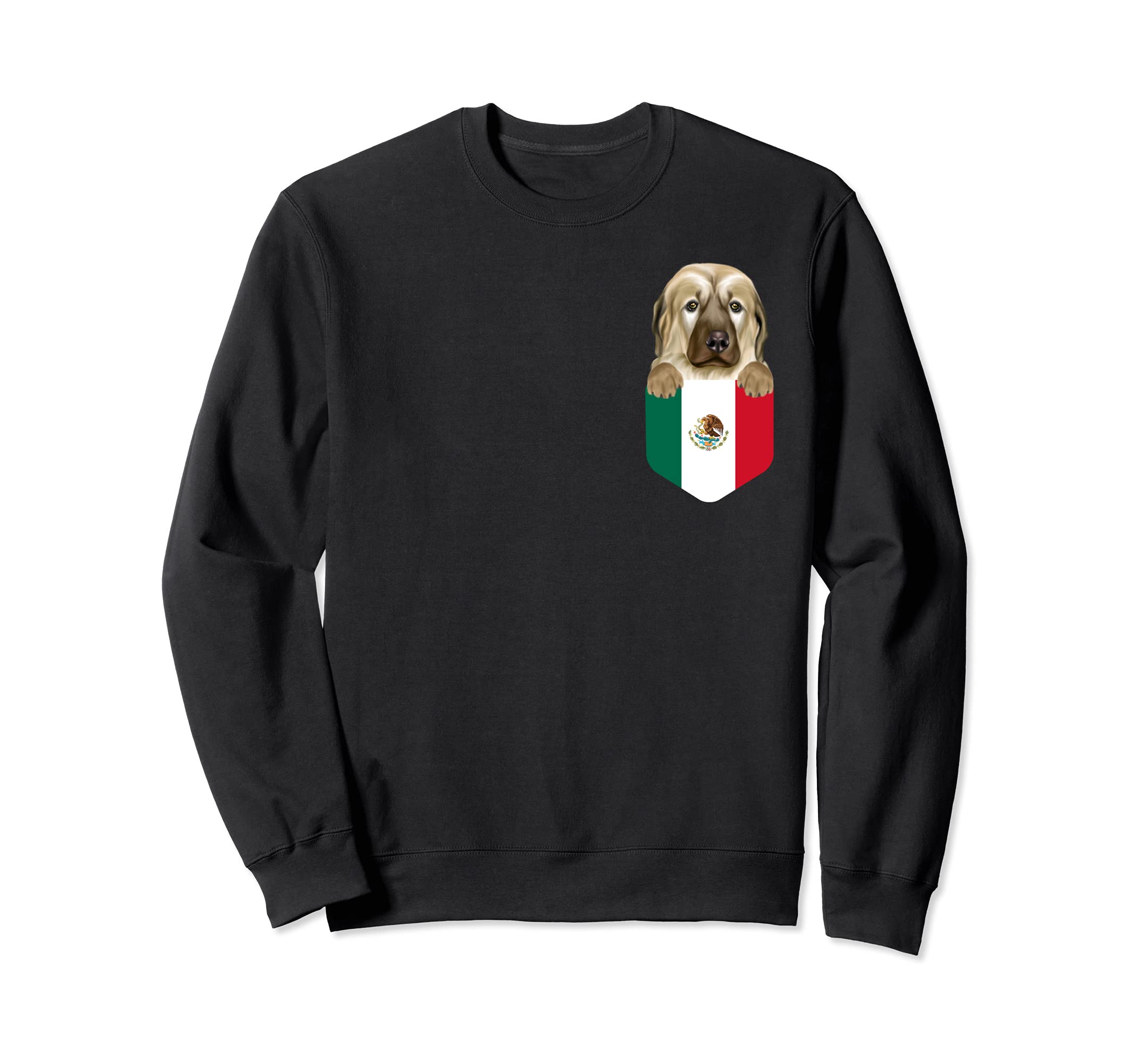 Mexico Flag Anatolian Shepherd Dog Dog In Pocket Sweatshirt