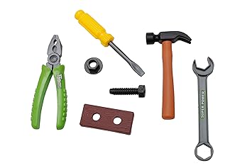 R L SONS Mechanic Tools Set for Kids (Multicolour) - (Pack of 6)