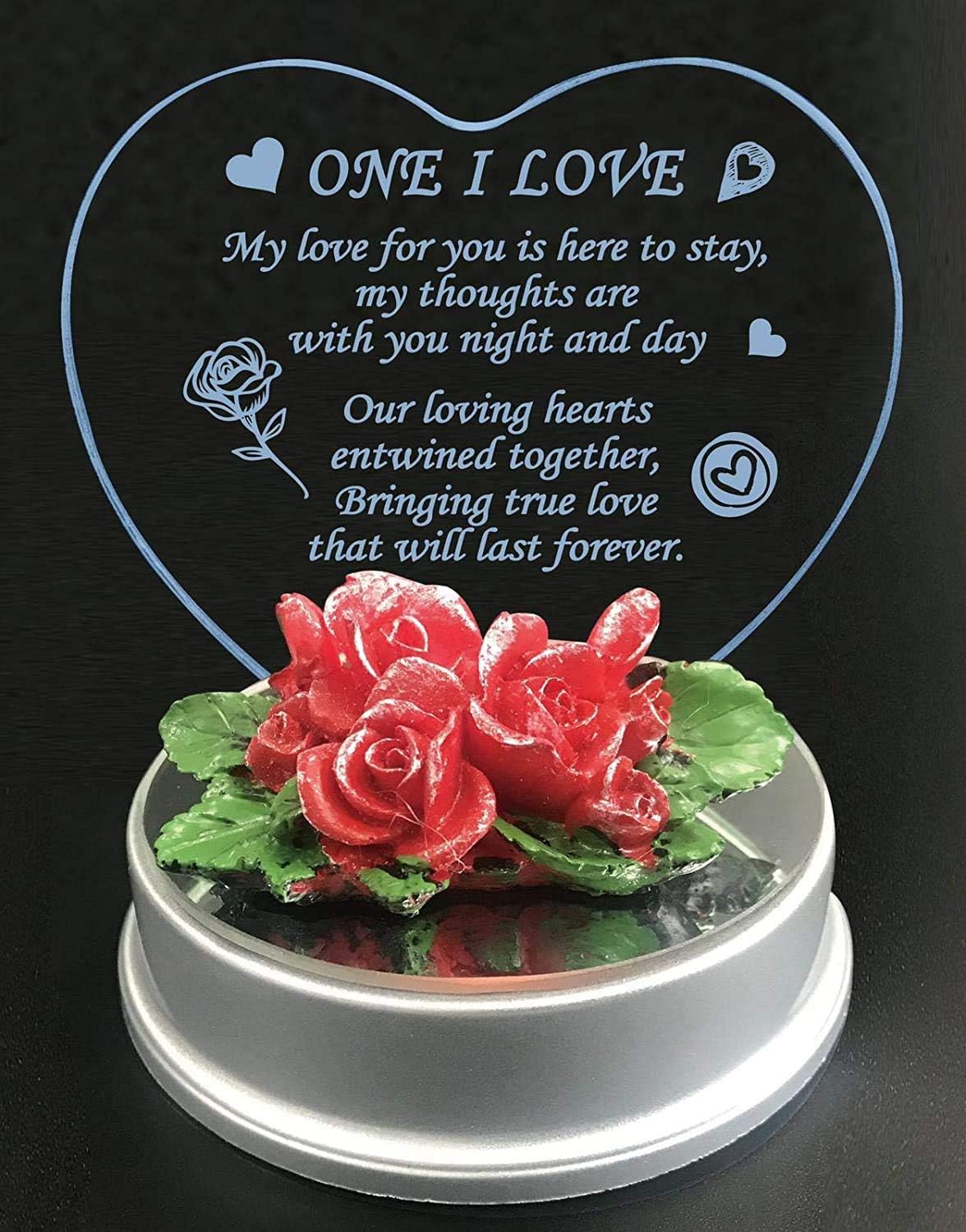 SAFRI Led Lights Wife Birthday Gift Girlfriend GF Her Fiance Women Ideal Present For Christmas Xmas Valentines Day Birthday Wedding