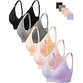 HBselect Bras for Women No Underwire Wireless Cami Tank Top Sports Bras Seamless Padded Bralettes for Women