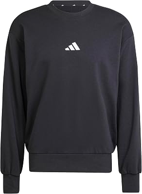 Uomo Essentials FEELCOZY French Terry Sweatshirt, Black/White, L