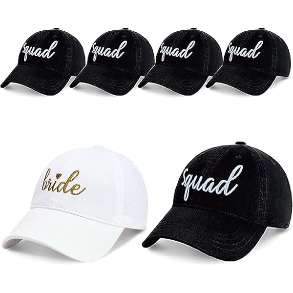 Amazon.com: Unittype 8 Pcs Bachelorette Hats Bride Hats for  display picture 1