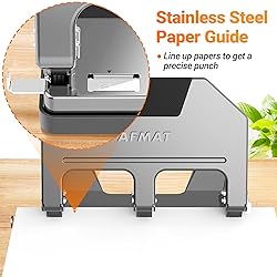 AFMAT 3 Hole Punch Heavy Duty, 40-Sheet 3 Hole