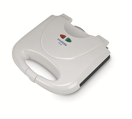 Hyundai Atom HTA02WSP-DBH 750-Watt Sandwich Maker (White)