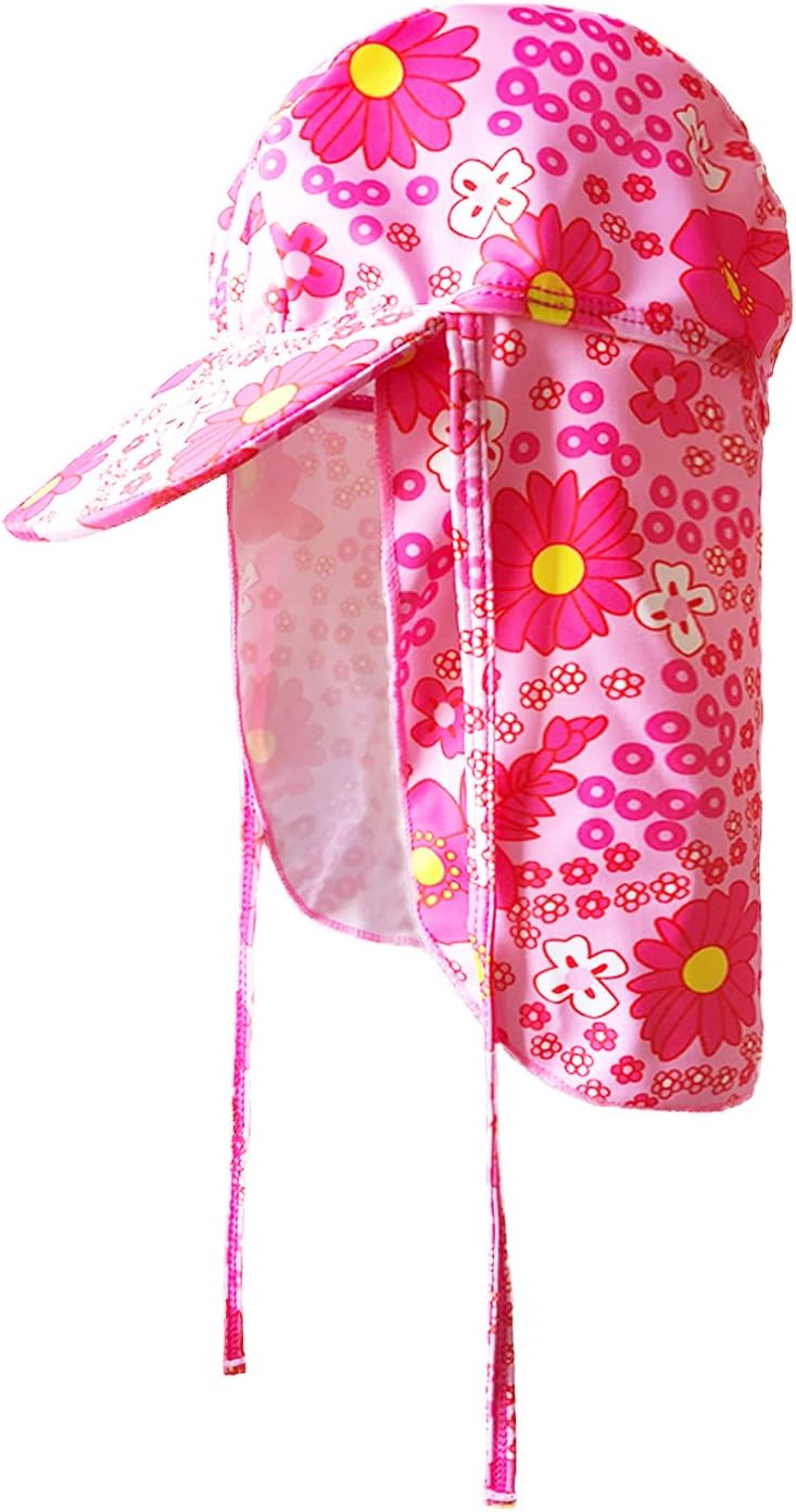 GAOU Baby Kids Legionnaire Swim Hat Beach Hat UV Sun Protection Stretch Sun Hat Flap Cap For Travel