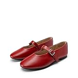 DREAM PAIRS Women's Ballet Mary Jane Flats Dress