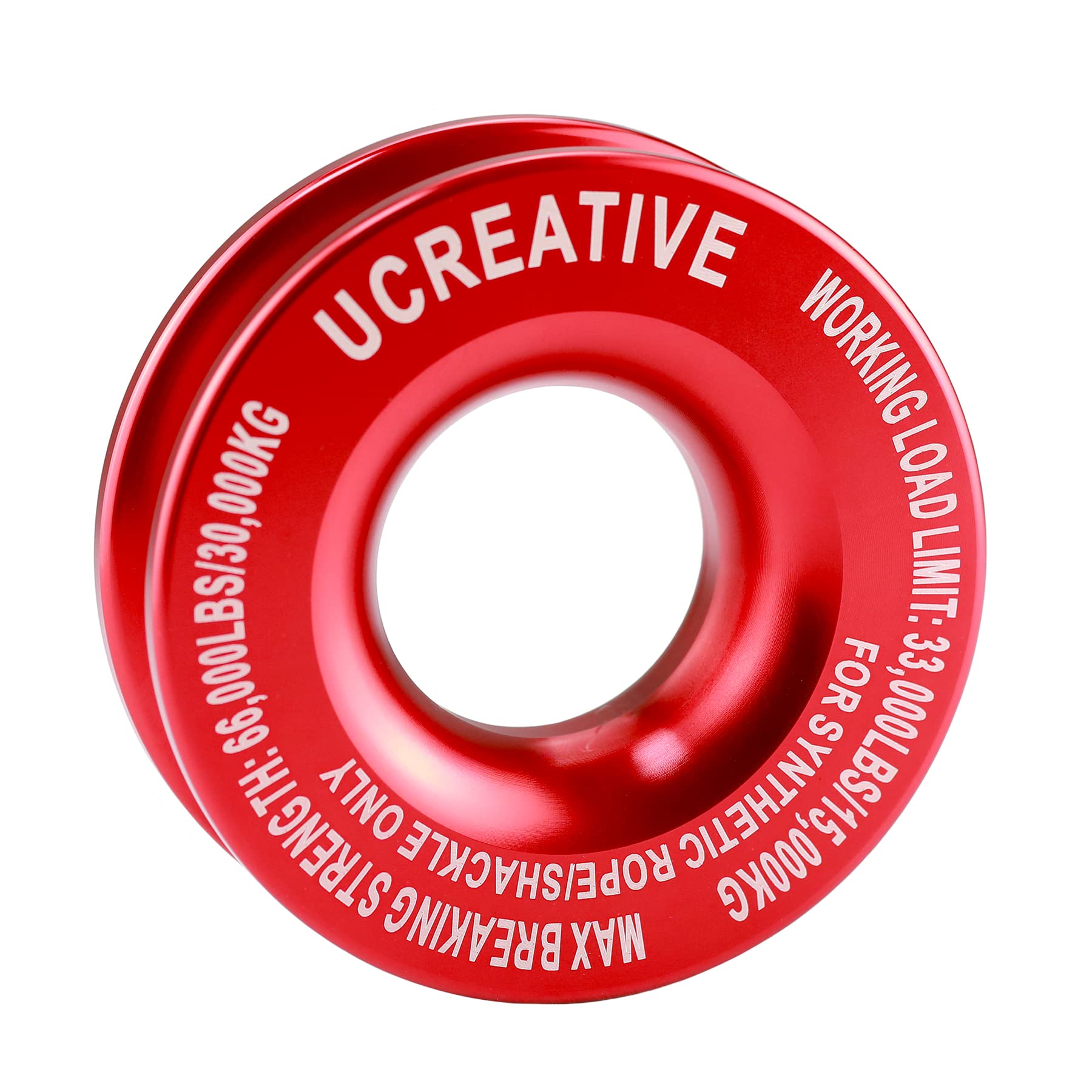 Ucreative Winch Snatch Recovery Ring 66,000 lbs for