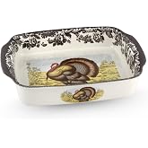Spode Woodland Turkey 15" x 12" Handled Lasagne Dish