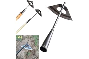 Gardening Tools Hollow Hoe, All-Steel Hardened Hollow Hoe, Sharp Edge Garden Weeding Tools, Hoe Garden Tool Hand Shovel Weed 