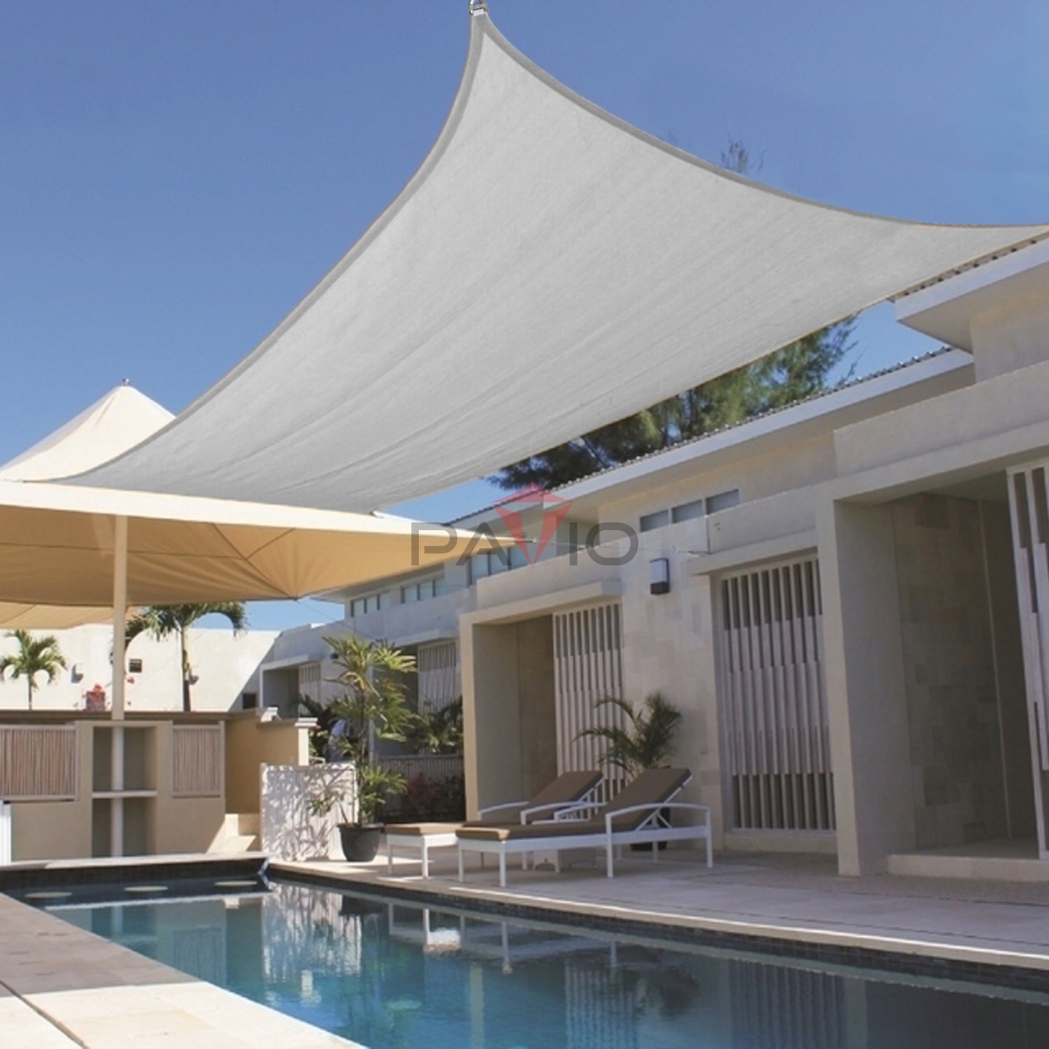 Amazoncom Patio Large Sun Shade Sail 24 X 24 Rectangle Heavy