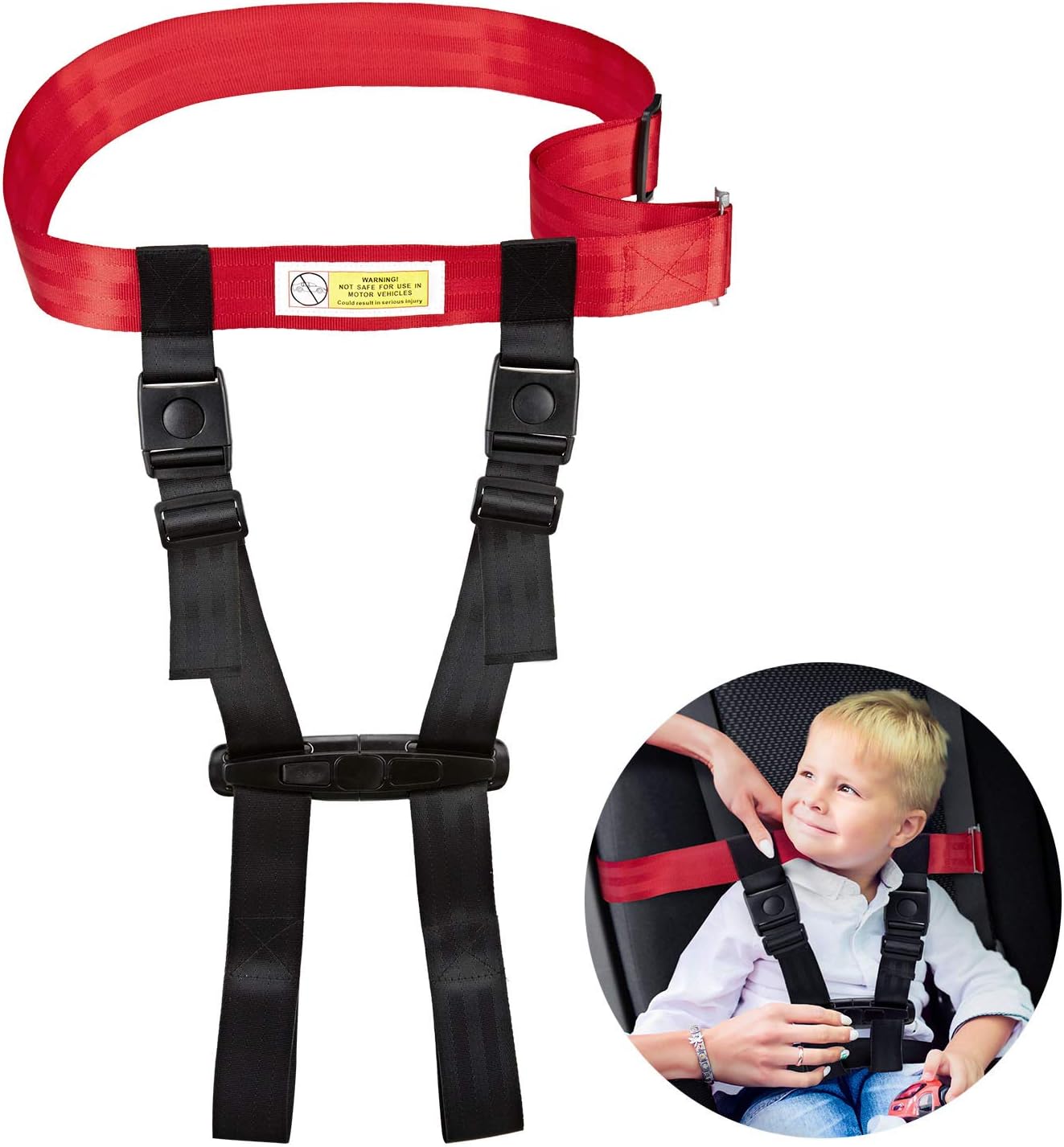 Child Safety Harness Airplane Travel Clip Strap, Travel Harness Safety