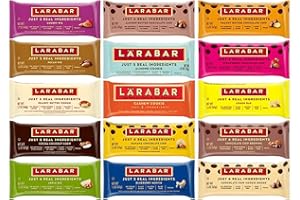 HEALTHIEST BARS Larabar Gluten Free Snack Bars Variety Pack, (16 Bars), 1.7oz In Sanisco Packaging. (Type 1)
