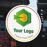 Custom Vinyl Stickers - Business Logo Stickers Customized - Window & Wall Decals for Storefront, Office, Home - Custom Decals