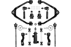 KUIPERAUTO 13PCS Front Suspension Kit Compatible with 1999-2006 Chevy Avalanche Silverado Tahoe GMC Yukon Sierra 1500 Compatible with 2002-2006 Cadillac Escalade Upper Control Arms