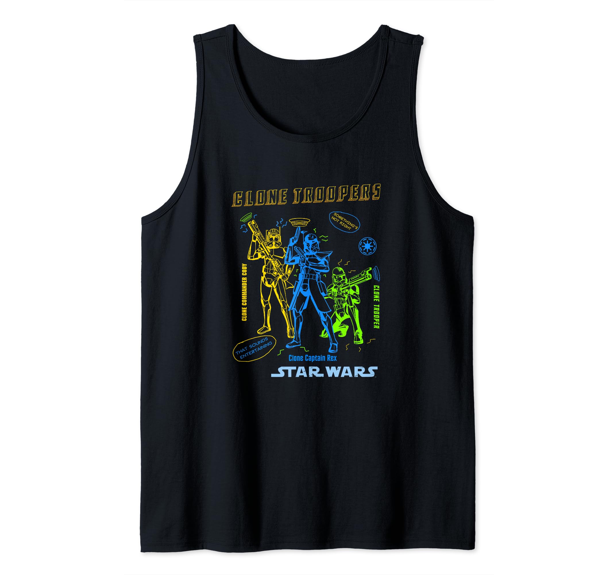 Star Wars: Clone Wars Clone Troopers Doodles Tank Top
