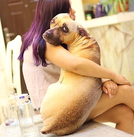 Hugmee 3D Tier Hund Form Kissen lebensecht Form Kissen 45 cm 60 cm 90 cm, 45,7 cm