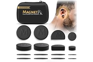 MagnetRX® Cauliflower Ear Magnets – 8 Multi-Size Magnets & Spacers Included with Case – Compression Ear Magnets for Cauliflow
