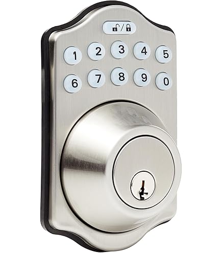Yale YRD136-ZW2-619 PUSHBUTTON DEADBOLT W/Z-Wave Satin Nickel