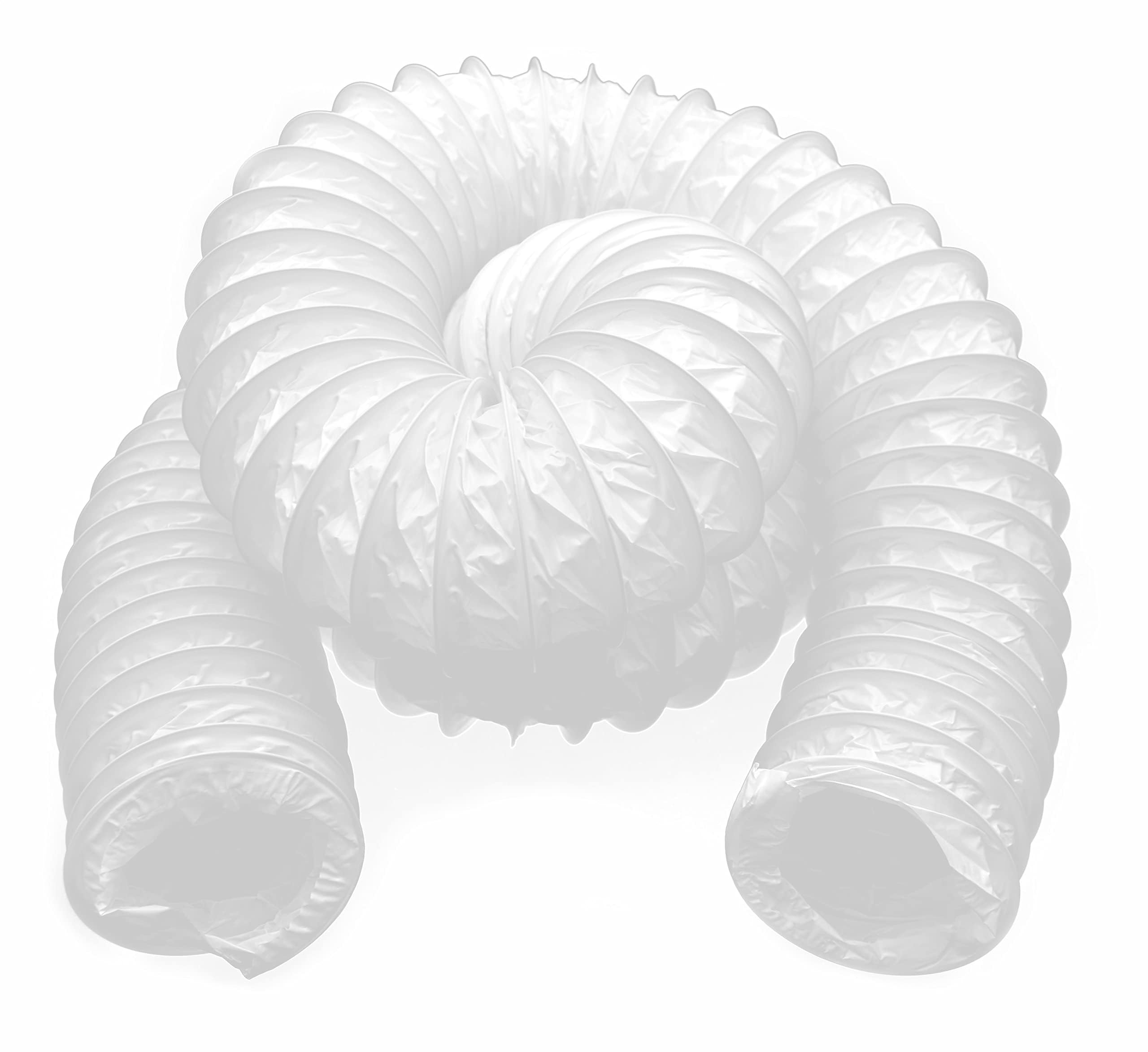 H&C VENT 150mm / 6 inch Ducting Hose Pipe │ Flexible PVC Tube │ Aircon Duct Hose │ Ventilation Flex Exhaust Pipe │ Tumble Dryer, Extractor Fan, Exhaust Fan Air Conditioning Conditioner (Air con, AC)