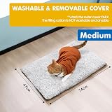 MORA PETS Self Heating Cat Bed 74x47cm Washable Non-Slip Cover view 5