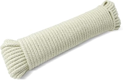 Besto Washing Line Rope Outdoor 4mm 30M Cotton Braided Clothesline